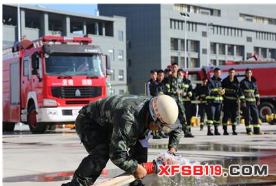 文山消防2018年度夏季训练比武拉开战幕