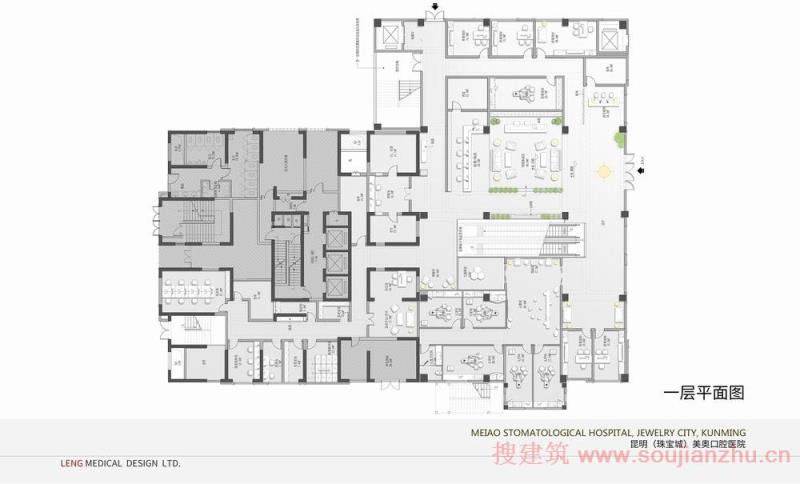 3400㎡口腔医院空间设计 将雅致与疗愈进行到底