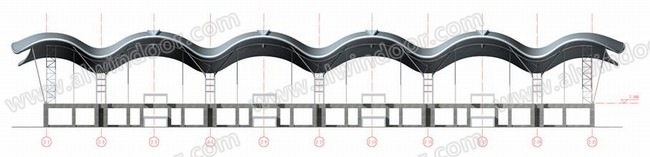 重庆江北国际机场新建T2A航站楼预应力单索幕墙设计